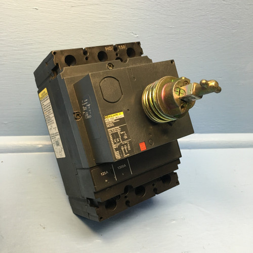 Square D HGL36125 125A PowerPact HG 150 Circuit Breaker w/ Front HG150 125 Amp (EM1189-3)