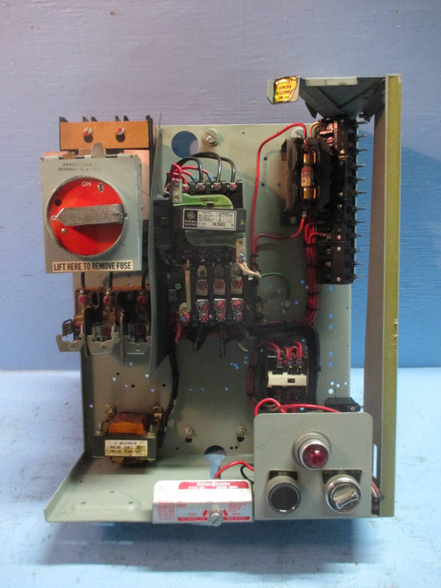 General Electric GE 7700 Size 1 Starter 18" 30 Amp Fusible Type MCC Bucket MCCB (TK1448-9)