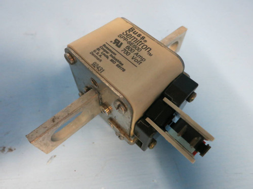 Buss Semitron SPP-6E600 600 Amp 700 Volt Fuse w Bussmann Switch MSW710-1S (PM1968-17)