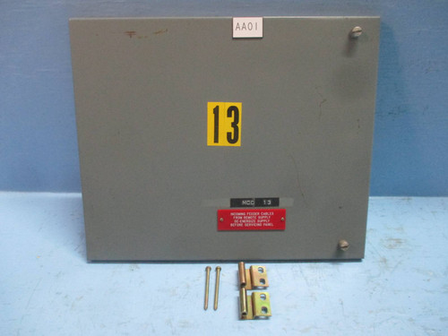 Allen Bradley 2100 Centerline 12" MCC Blank Door Motor Control Center 13" (TK1909-10)