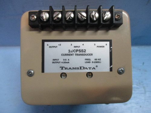 TransData 10CP552 Current Transducer 0-5A 4-20mA 60Hz 0-1500 Trans Data (TK2118-10)