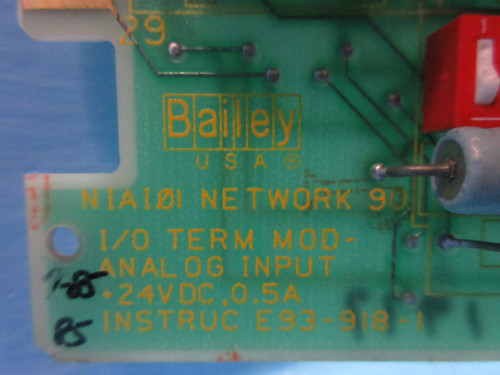 Bailey NIAI01 Network 90 I/O Term Analog Input Module 6635994A1 ABB infi-90 (TK2338-5)