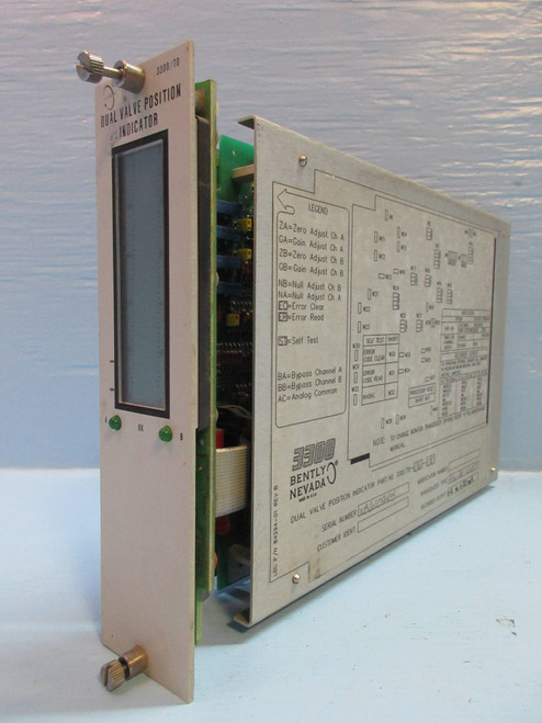 Bently Nevada 3300/70 Dual Valve Position Indicator 3300/70-06-00 PWA 83980-01 (TK2376-2)