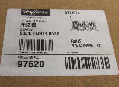 New Hoffman PPB2105 Plinth Base 200x1000x500mm Steel NIB (YY3172-2)