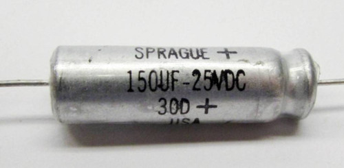 Lot of 50 New Sprague 30D157G025DF2 150mfd 25 VV Capacitor 50/pkg (YY0587-3)