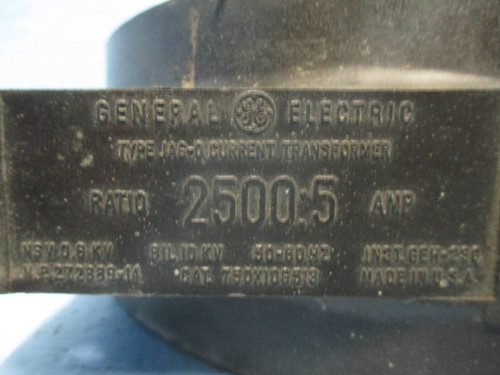 GE 750X10G513 Current Transformer Type JAG-0 Ratio 2500:5A CT General Electric (DW0243-1)