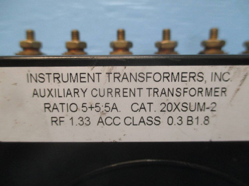 Instrument Transformers 20XSUM-2 Auxiliary Current Transformer Ratio 5+5:5A (DW0269-3)