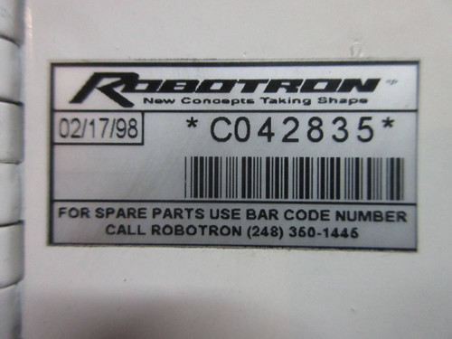 Robotron WTC C042835 Series 115 w/ Weldbasic Operator Interface Control Panel (TK2683-1)