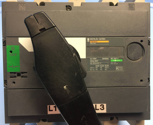 Merlin Gerin INS 400 400A Interpact Swtich Disconnect Breaker INS400 400 Amp (EM2097-1)