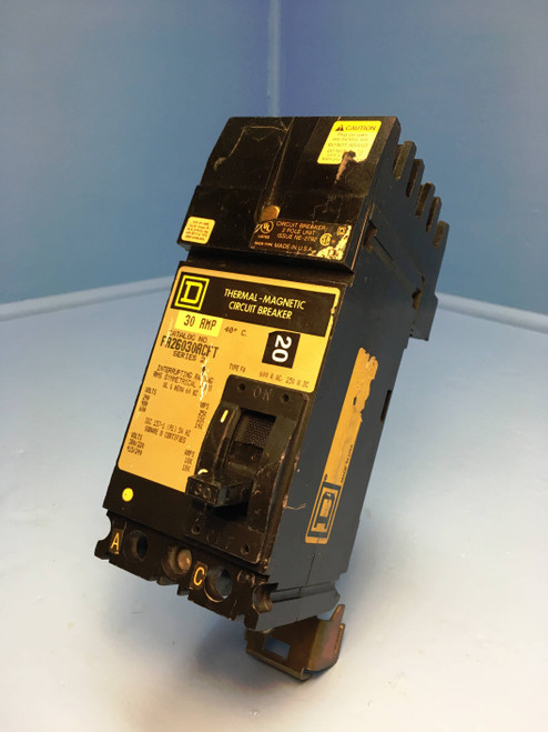 Square D I-Line FA26030ACFT 30A Circuit Breaker 480/600V 2 Pole FA26030AC 30 Amp (EM2135-1) Square D I-Line FA26030ACFT 30A Circuit Breaker 480/600V 2 Pole FA26030AC 30 Amp (EM2135-1)