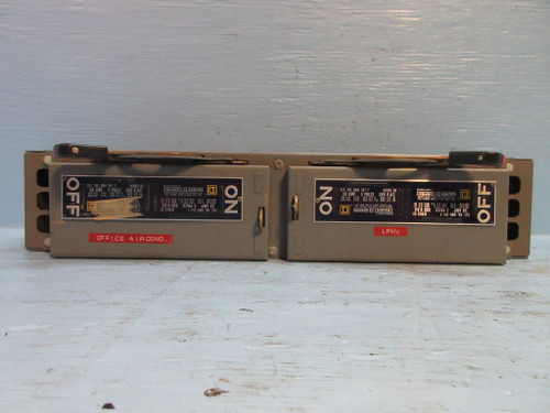 Square D QMB-361-T QMB 30 Amp 600 VAC Fusible Branch Switch D2 Series QMB361T (TK2860-3)