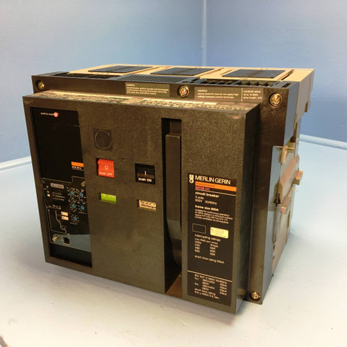 Merlin Gerin MP08H1 800A EO MasterPact LSI Circuit Breaker w/ 400 Amp Plug (EM2153-3)