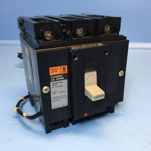 Merlin Gerin CE 104NA 38083 100A Molded Case Switch Shunt & Aux CE104NA 100 Amp (EM2259-6) Merlin Gerin CE 104NA 38083 100A Molded Case Switch Shunt & Aux CE104NA 100 Amp (EM2259-6)