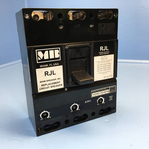Miami MB RJL3B090 90A Circuit Breaker Replacement ITE w/ Aux JL3B090 600V 90 Amp (EM2373-1)