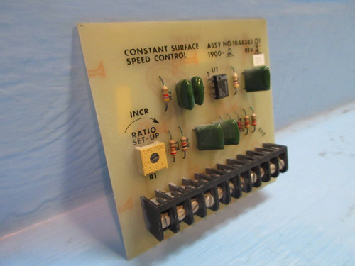 Reliance Electric 1044383-01 Rev. A Constant Surface Speed Control PLC Board (TK3385-3)