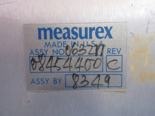 Measurex 08454400 21-Slot Chassis Module Rack with Backplane 05343600 & 05327800 (TK3844-2)