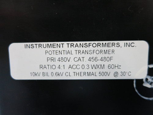 Instrument Transformers 456-480F V Voltage Potential Transformer Ratio 4:1 CT (DW0738-4)