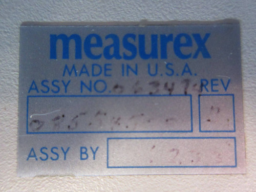 Measurex 08554500 Rev. B Video Monitor Controller Module 085545-00 (TK3878-1)