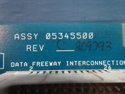 Measurex 05345500 Rev. C VPU Termination Module Board PLC 053455-00 (TK3890-2)