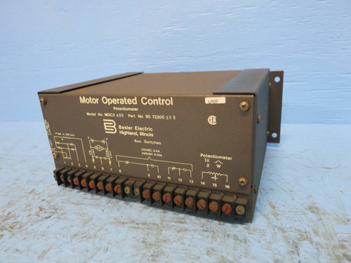 Basler Electric 90-72300-328 Model MOC2-499 Motor Operated Control Potentiometer (DW0771-4)
