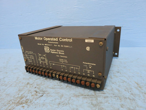 Basler Electric 90-72300-125 Model MOC2-803 Motor Operated Control Potentiometer (DW0769-3)