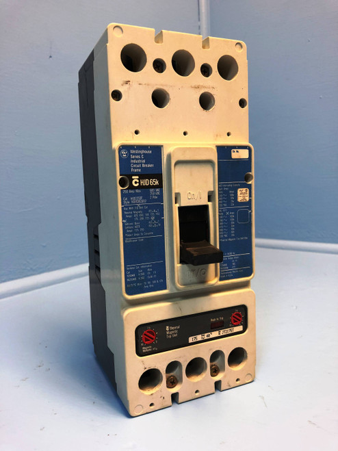 Westinghouse HJD2250F 250A Circuit Breaker Matte w/ 175 Amp Trip 2 Pole HJD2175 (EM2875-1)