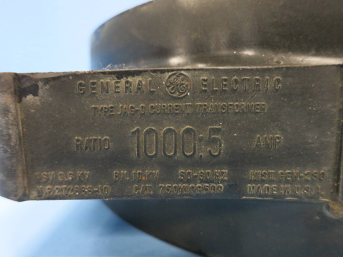 GE 750X10G509 Current Transformer Type JAG-0 Ratio 1000:5A CT General Electric (DW0807-3)