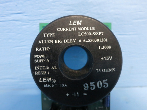 Allen Bradley/LEM LC500-S/SP7 Current Module Ratio 1:3000 A2550301201 15V (DW0915-1)