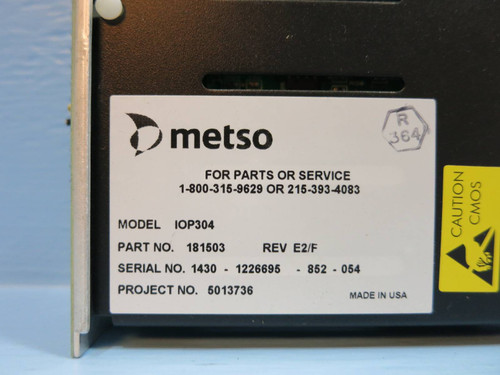 Valmet Metso Automation IOP304 181503 Rev E2/F TC/Mv Input Module PLC IOP 304 In (NP2007-22)