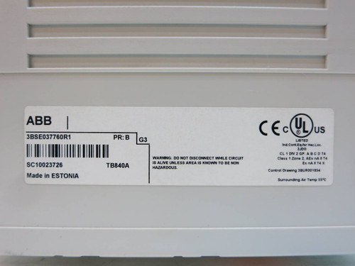 ABB TB840A 3BSE037760R1 PR:B PLC Module TB 840 A S800 Modulebus Cluster Modem (NP2130-1)