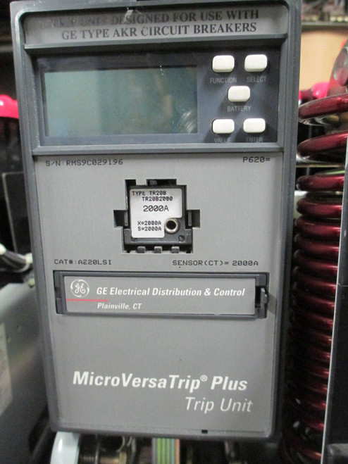 General Electric AKRT-10D-50H 2000 Amp Breaker LSI MicroVersa AKRT10D50H EO DO (EBI2127-4)