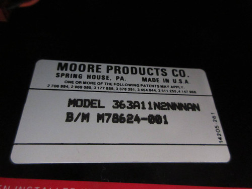 Moore 363A11N2NNNAN Multipoint Digital Recorder M78624-001 16084-1-5 16085-21-1 (TK4467-1)
