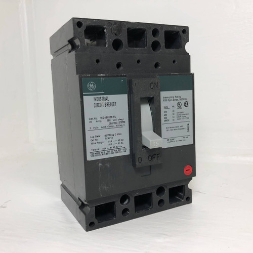 GE TED136035WL 35A Circuit Breaker Green 3P 600V 35 Amp HACR General Electric (EM3205-1)