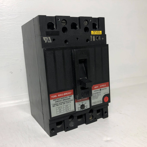 GE TEML34050 50A Mag-Break Circuit Breaker 480 VAC 3P 50 Amp General Electric (EM3230-1)