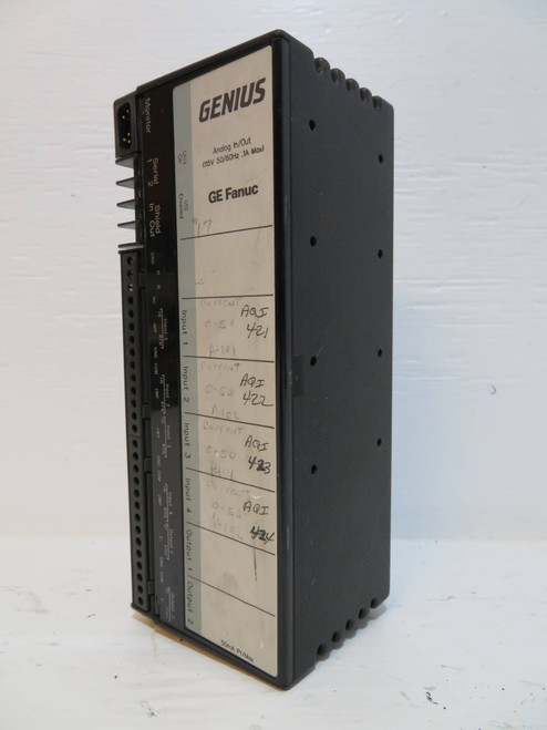 GE Fanuc GENIUS IC660EBA100B Analog In/Out PLC Module IC660EBA100-B Input Output (NP2170-1)