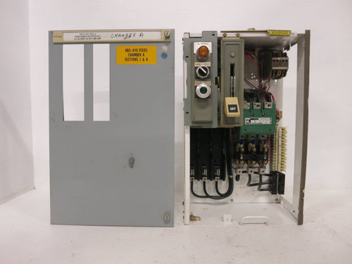 Siemens Tiastar Furnas System 89 Size 3 Starter 100 Amp Fused 24" MCC Bucket Sz3 (TK4636-3)