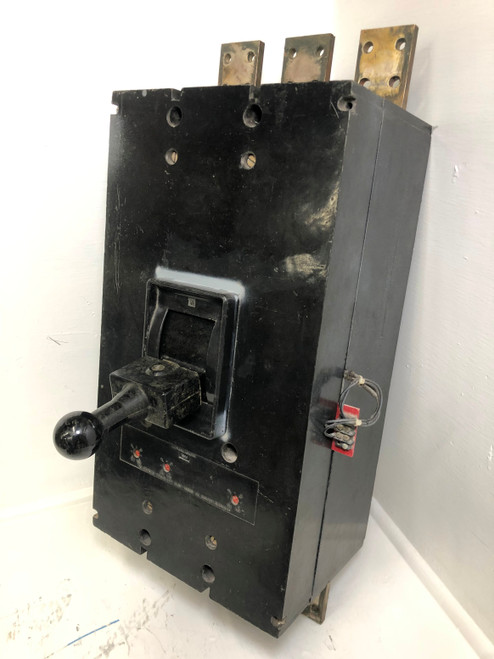 Westinghouse PC31000 1000A AB De-Ion PC Circuit Breaker w 1000 Amp Trip 480/600V (EM3361-1)