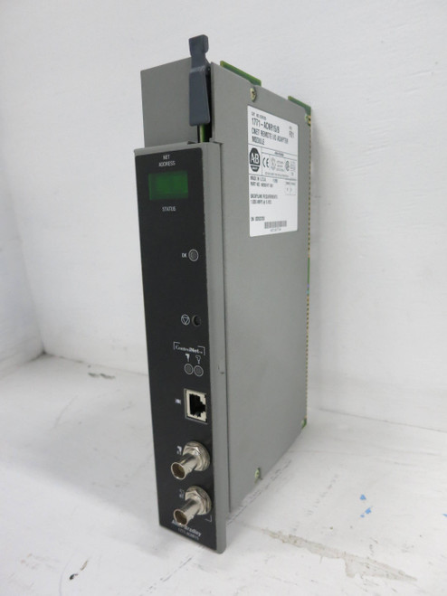 Allen Bradley 1771-ACNR15 Ser B Rev F01 CNET Remote I/O Adapter Module F/W G PLC (DW1428-1)