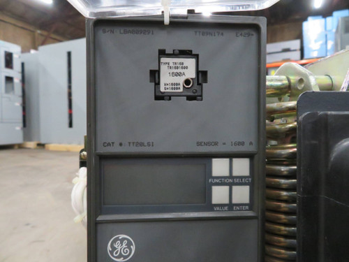 GE AKR-9D-50 1600 Amp Air Breaker EO DO LSI MVT Plus TT20LSI 1600A Rating Plug (NP2272-11)