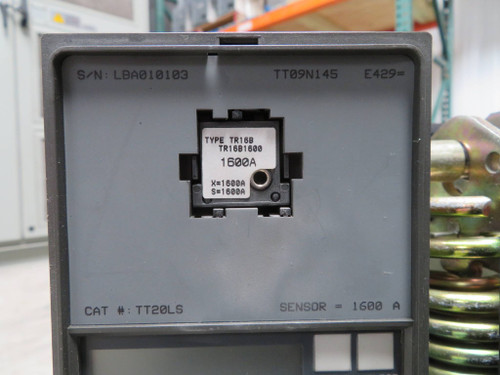 GE AKR-9D-50 1600 Amp Air Breaker MO DO LS MVT Plus TT20LS 1600A Rating Plug (NP2297-2)