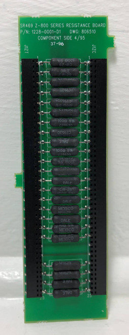 GE Multilin 1228-0001-D1 Z-800 Resistance Board SR469 806510 General Electric (EM3613-2)