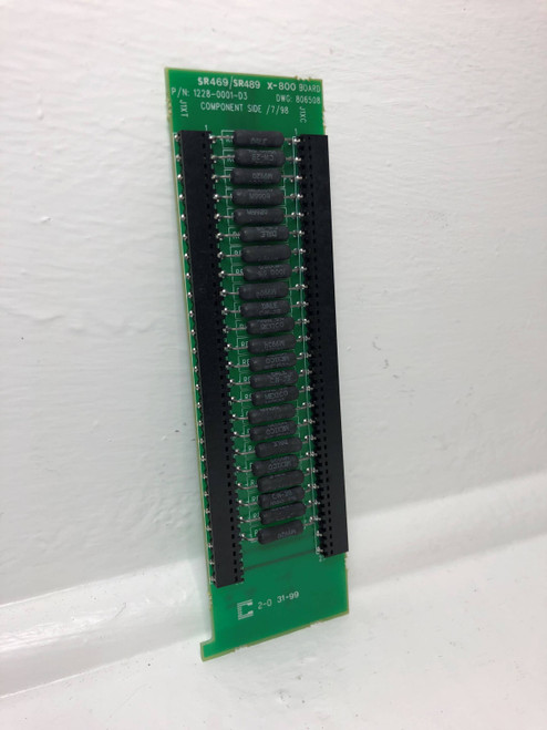 GE Multilin 1228-0001-D3 X-800 Board SR469 / SR489 DWG 806508 General Electric (EM3616-4)