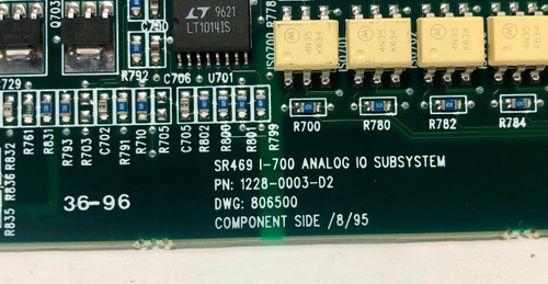 GE Multilin 1228-0003-D2 SR469 I-700 Analog IO Subsystem Board Relay D2 806500 (EM3637-1)