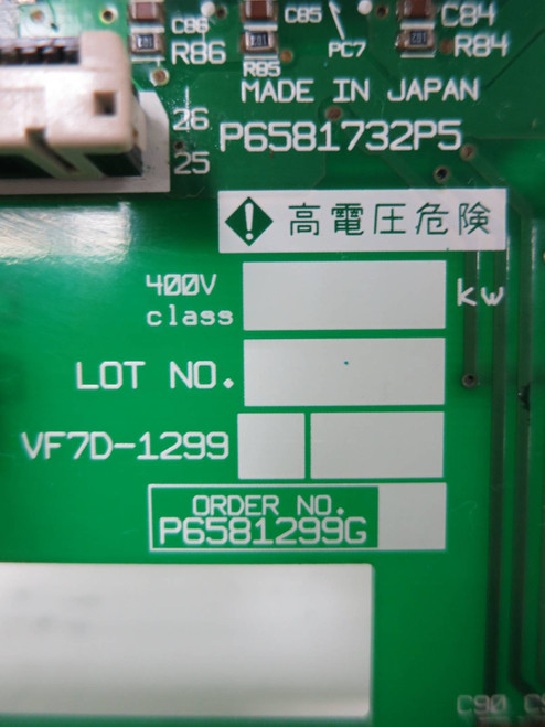 Toshiba P6581732P5 VF7D-1299 VFS7 Drive Circuit Board PLC Card (TK5330-13)