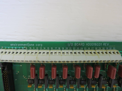 Environment One HD0016G01 Gas Analyzer I/O Board Eone Hydrogen Control PCB (DW1727-1)