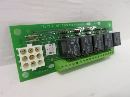 Cyberex 41-05-600307 Rev A01 Relay & CUST CONN ASM Board PLC Card Module (TK5430-3)