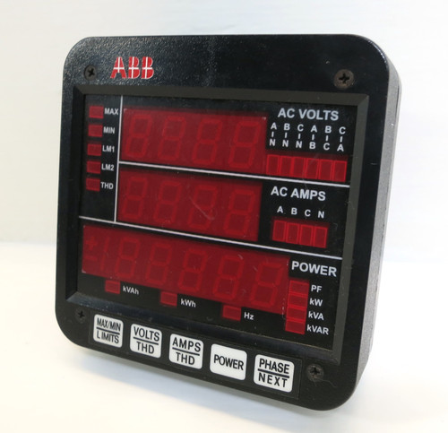 Electro Industries Model P-34 Power Meter Display Module AC Volts Amps ABB (DW2048-28)