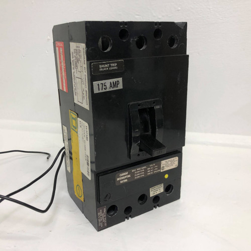 Square D KAL261751027 175A Circuit Breaker Black w/ Shunt 2 Pole 2P 175 Amp flaw (EM3911-1)
