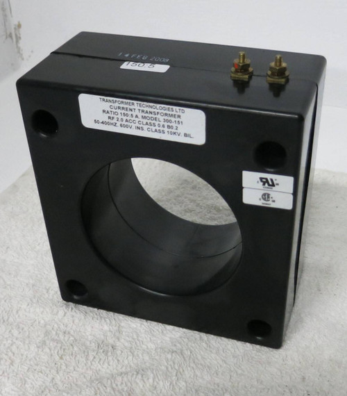 Transformer Technologies Ltd 300-151 Current Transformer Ratio 150:5 A 1.2 B0.2 (GA0110-7)