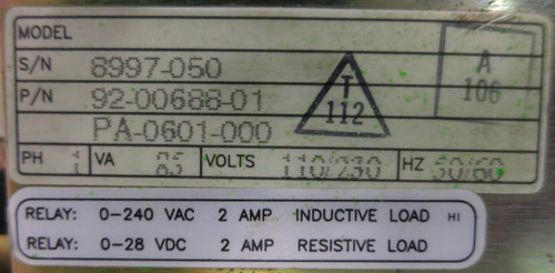 AEG Schneider MM-PMA1-400 Servo Drive 92-00688-01 PA-0601-000 Modicon 110/230V (GA0121-1)
